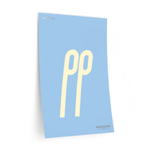 Load image into Gallery viewer, pp (pianissimo) • blue ▸ Style 2 wall decal