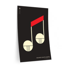 Load image into Gallery viewer, Beamed eighth notes • black ▸ Style 2 wall decal
