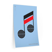 Load image into Gallery viewer, Beamed sixteenth notes • blue ▸ Style 2 wall decal