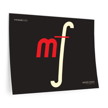 Load image into Gallery viewer, mf (mezzo forte) • black ▸ Style 2 wall decal