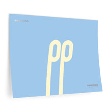 Load image into Gallery viewer, pp (pianissimo) • blue ▸ Style 2 wall decal