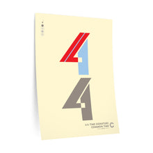 Load image into Gallery viewer, 4|4 time signature • cream ▸ Style 2 wall decal