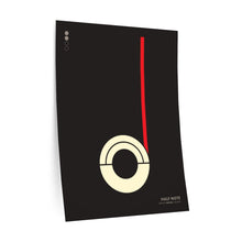 Load image into Gallery viewer, Half note • black ▸ Style 2 wall decal