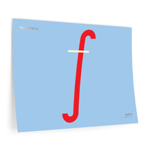 Load image into Gallery viewer, f (forte) • blue ▸ Style 2 wall decal