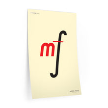 Load image into Gallery viewer, mf (mezzo forte) • cream ▸ Style 2 wall decal