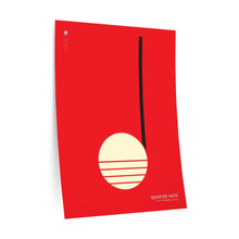 Load image into Gallery viewer, Quarter note • red ▸ Style 2 wall decal