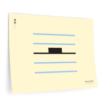 Load image into Gallery viewer, Half rest • cream ▸ Style 2 wall decal