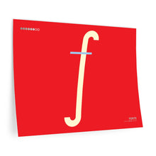 Load image into Gallery viewer, f (forte) • red ▸ Style 2 wall decal
