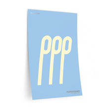 Load image into Gallery viewer, ppp (pianississimo) • blue ▸ Style 2 wall decal
