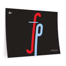 Load image into Gallery viewer, fp (forte piano) • black ▸ Style 2 wall decal