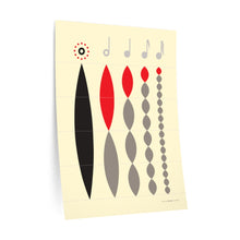 Load image into Gallery viewer, Note values in relation to whole note • cream ▸ Style 2 wall decal