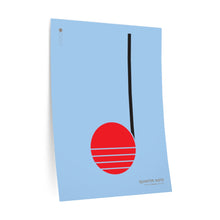 Load image into Gallery viewer, Quarter note • blue ▸ Style 2 wall decal