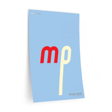 Load image into Gallery viewer, mp (mezzo piano) • blue ▸ Style 2 wall decal