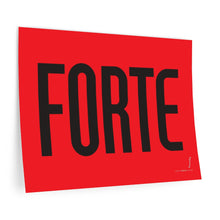 Load image into Gallery viewer, "Forte" • red ▸ Style 2 wall decal