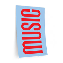 Load image into Gallery viewer, "Music" • blue ▸ Style 2 wall decal
