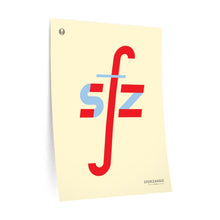 Load image into Gallery viewer, sfz (sforzando) • cream ▸ Style 2 wall decal