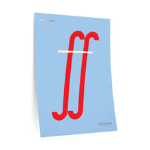 Load image into Gallery viewer, ff (fortissimo) • blue ▸ Style 2 wall decal