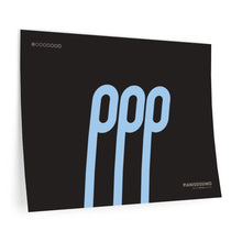 Load image into Gallery viewer, ppp (pianississimo) • black ▸ Style 2 wall decal