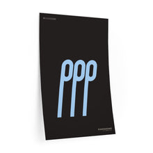 Load image into Gallery viewer, ppp (pianississimo) • black ▸ Style 2 wall decal