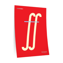 Load image into Gallery viewer, ff (fortissimo) • red ▸ Style 2 wall decal