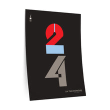 Load image into Gallery viewer, 2|4 time signature • black ▸ Style 2 wall decal