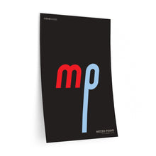 Load image into Gallery viewer, mp (mezzo piano) • black ▸ Style 2 wall decal
