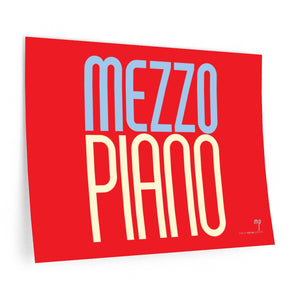 "Mezzo Piano" • red ▸ Style 2 wall decal