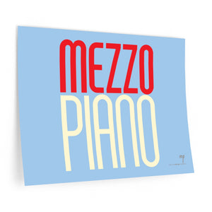 "Mezzo Piano" • blue ▸ Style 2 wall decal