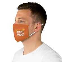 Load image into Gallery viewer, &quot;We&#39;re on the right track&quot; : Fabric Face Mask
