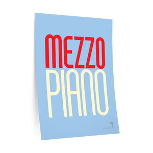 "Mezzo Piano" • blue ▸ Style 2 wall decal