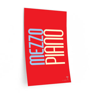 "Mezzo Piano" • red ▸ Style 2 wall decal