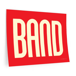 "Band" • red ▸ Style 2 wall decal