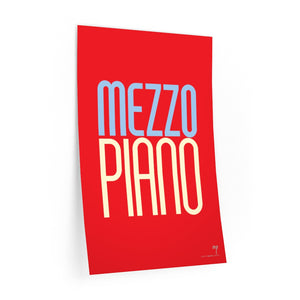 "Mezzo Piano" • red ▸ Style 2 wall decal