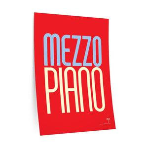 "Mezzo Piano" • red ▸ Style 2 wall decal