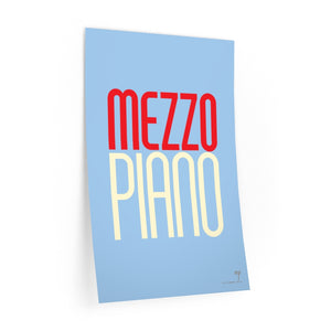 "Mezzo Piano" • blue ▸ Style 2 wall decal