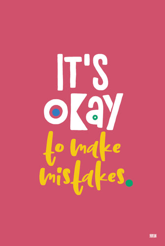 Growth Mindset poster : It's okay to make mistakes