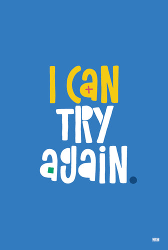 Growth Mindset poster : I can try again
