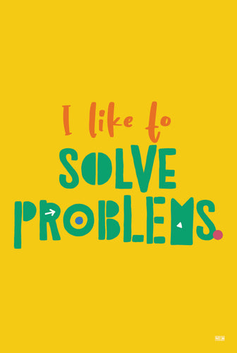 Growth Mindset poster : I like to solve problems