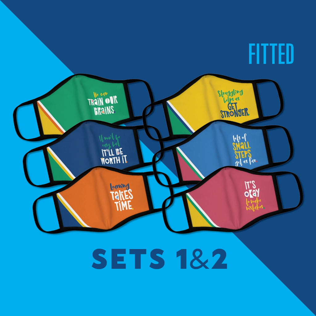 Growth Mindset Fitted Face Masks (SETS 1&2)