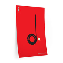 Load image into Gallery viewer, Dotted half note • red ▸ Style 2 wall decal
