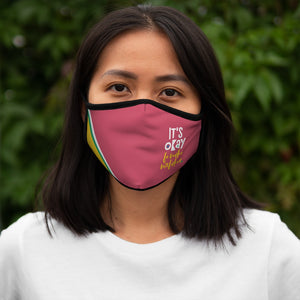 "It's okay to make mistakes." : Fitted Fabric Face Mask