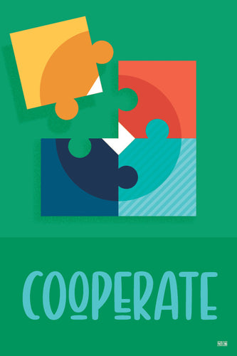 STEM STEAM keyword poster : Cooperate
